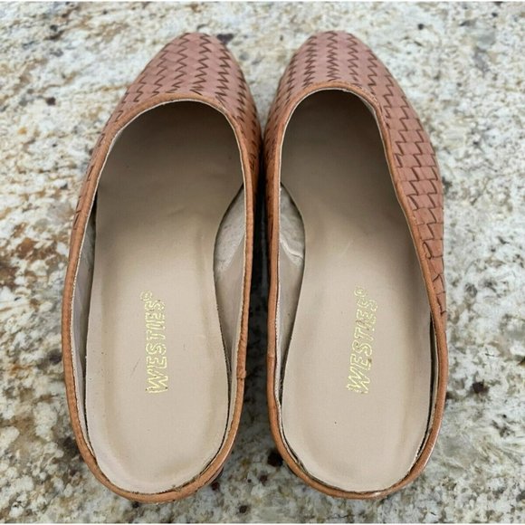 Westies Woven Mule Tan Leather, Women's 8M - Picture 5 of 7